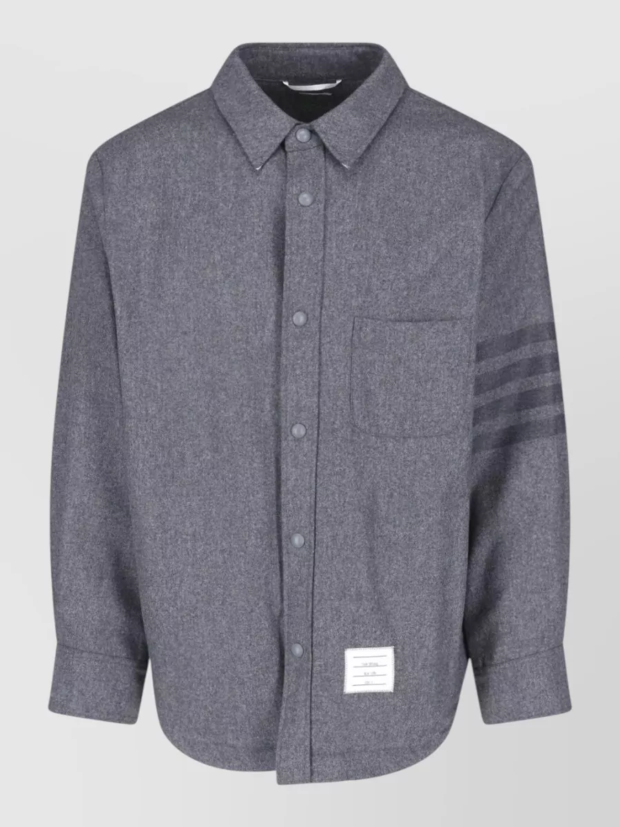 Thom Browne wool cashmere shirt jacket