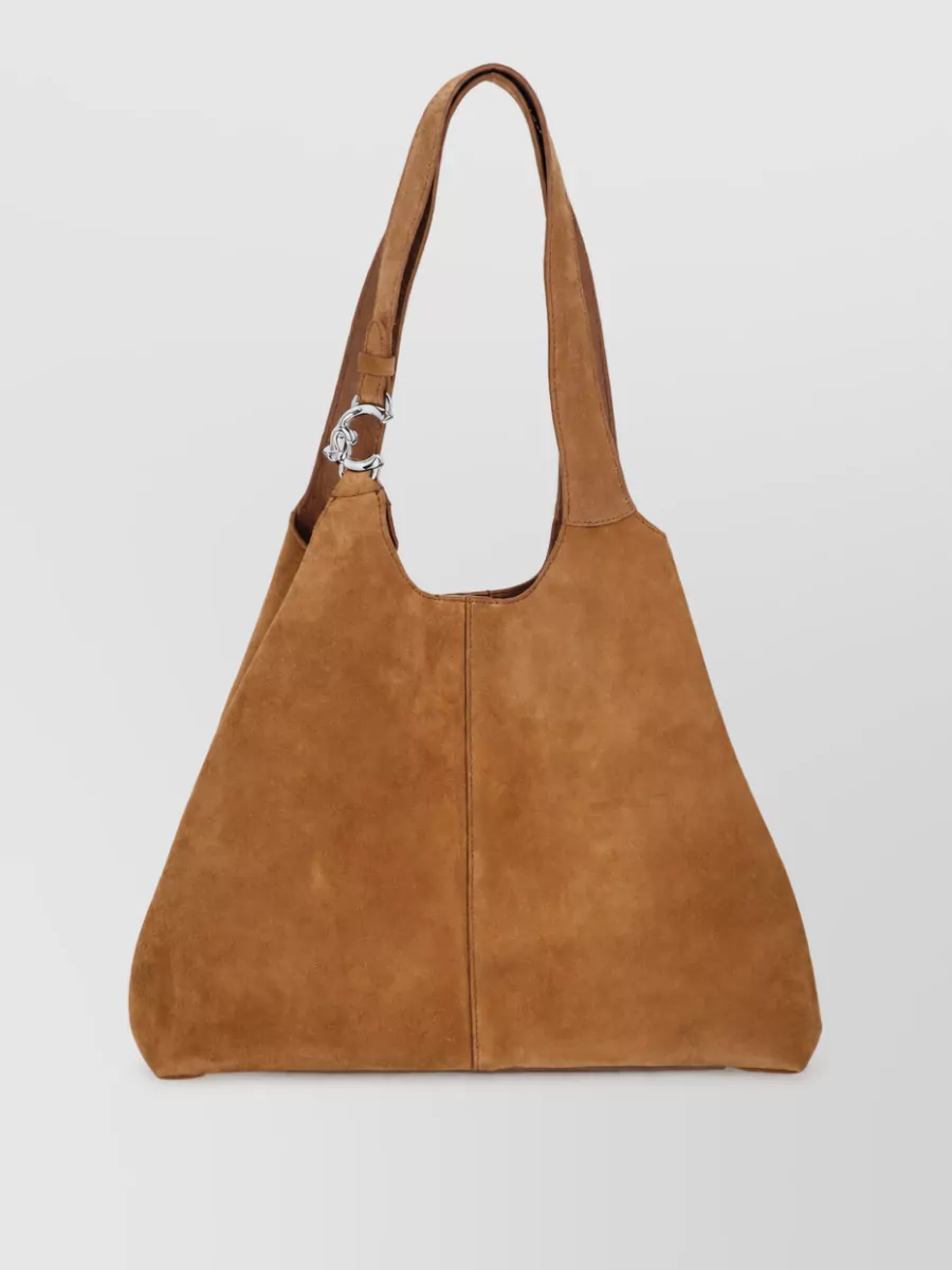 Coccinelle suede leather shoulder bag