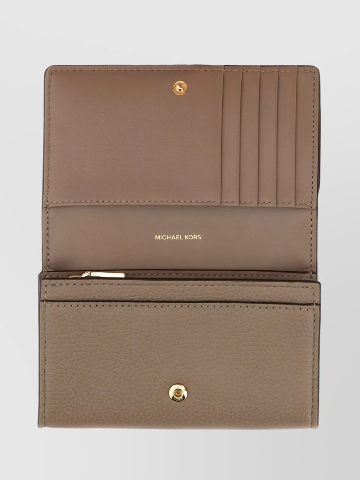 Michael Kors Folded Leather Wallet Featuring Fold-Over Design