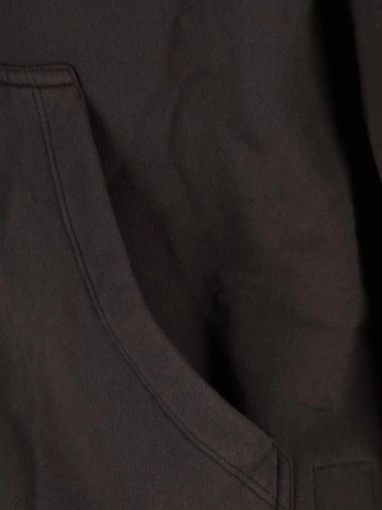 Rick Owens Drkshdw Hooded Sweatshirt With Front Pockets And Ribbed Cuffs