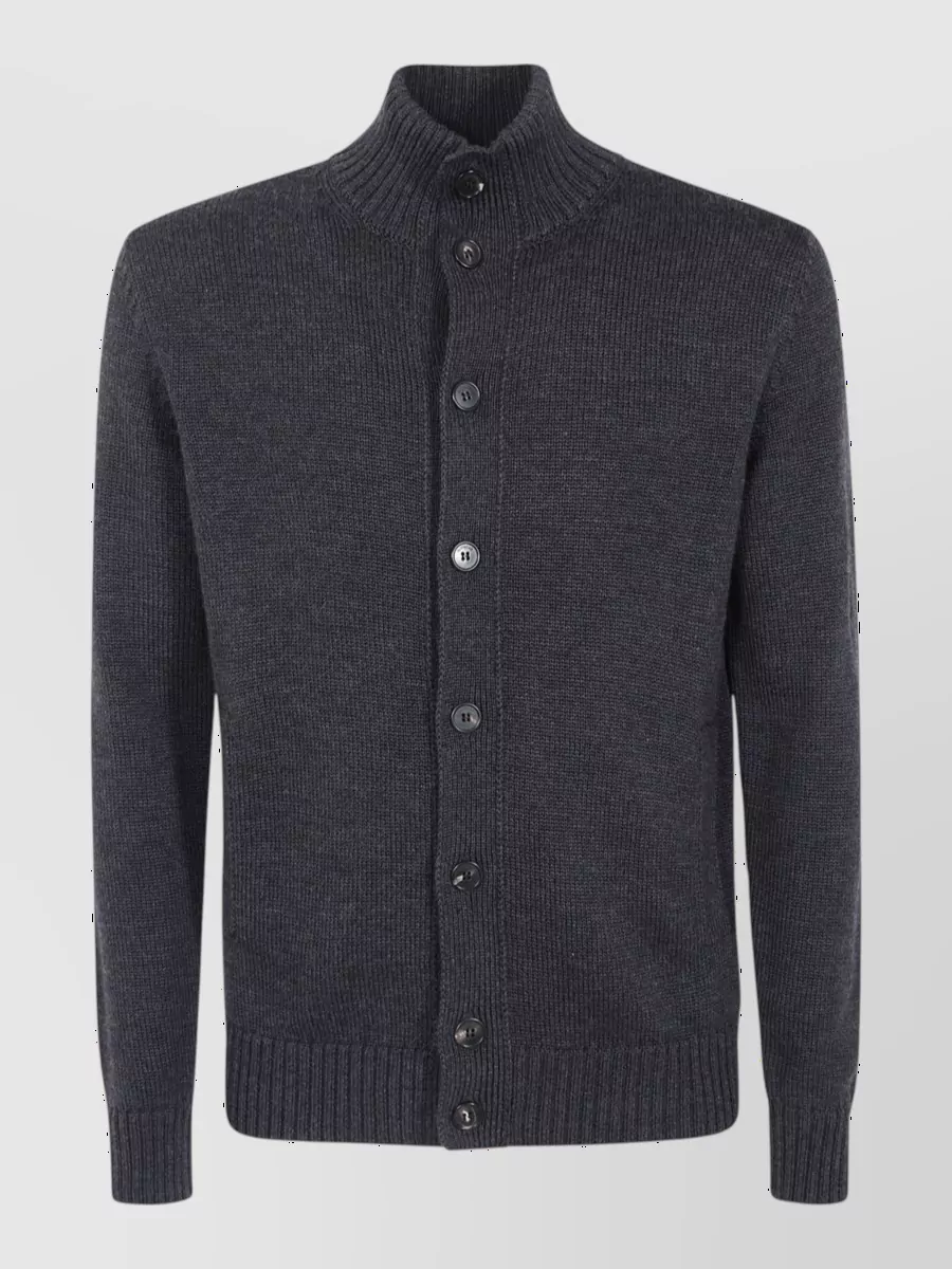 Zanone wool turtleneck cardigan