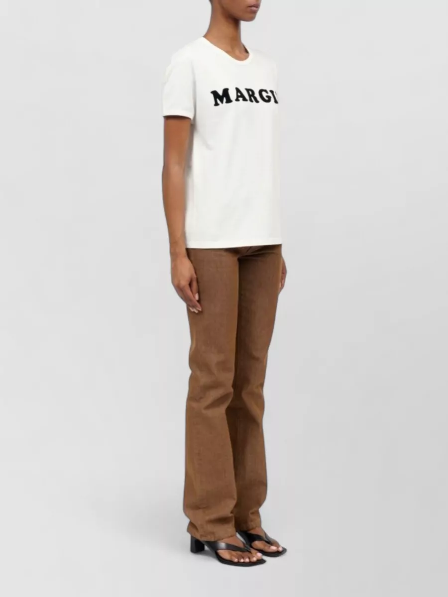 Mm6 Maison Margiela Cotton Logo Print T-Shirt