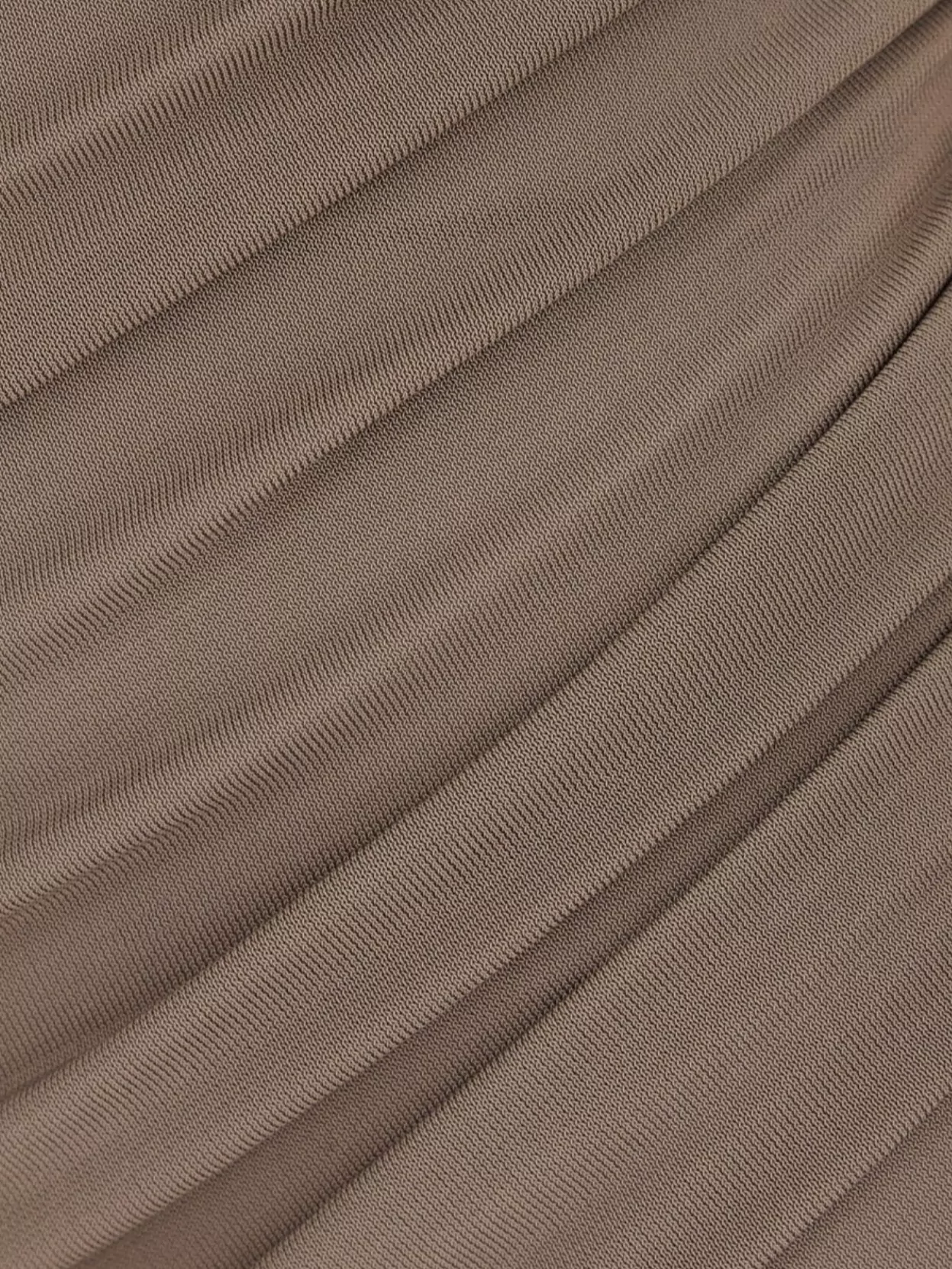 Alaïa Stretch Viscose Dress With Draped One Shoulder