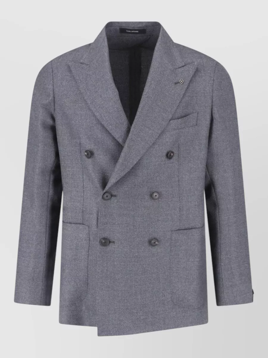 Tagliatore virgin wool double breasted coat