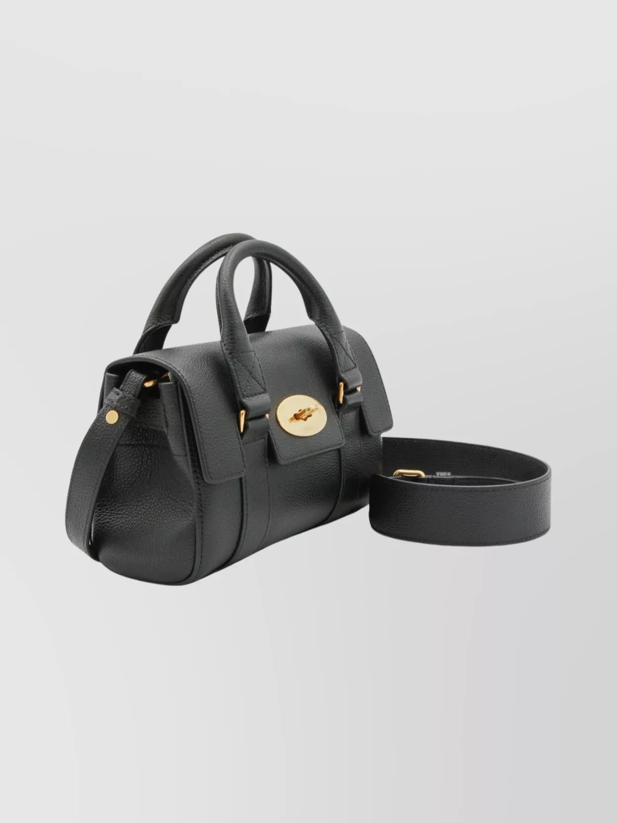 Mulberry Structured Leather Cross-Body Bag Top Handle