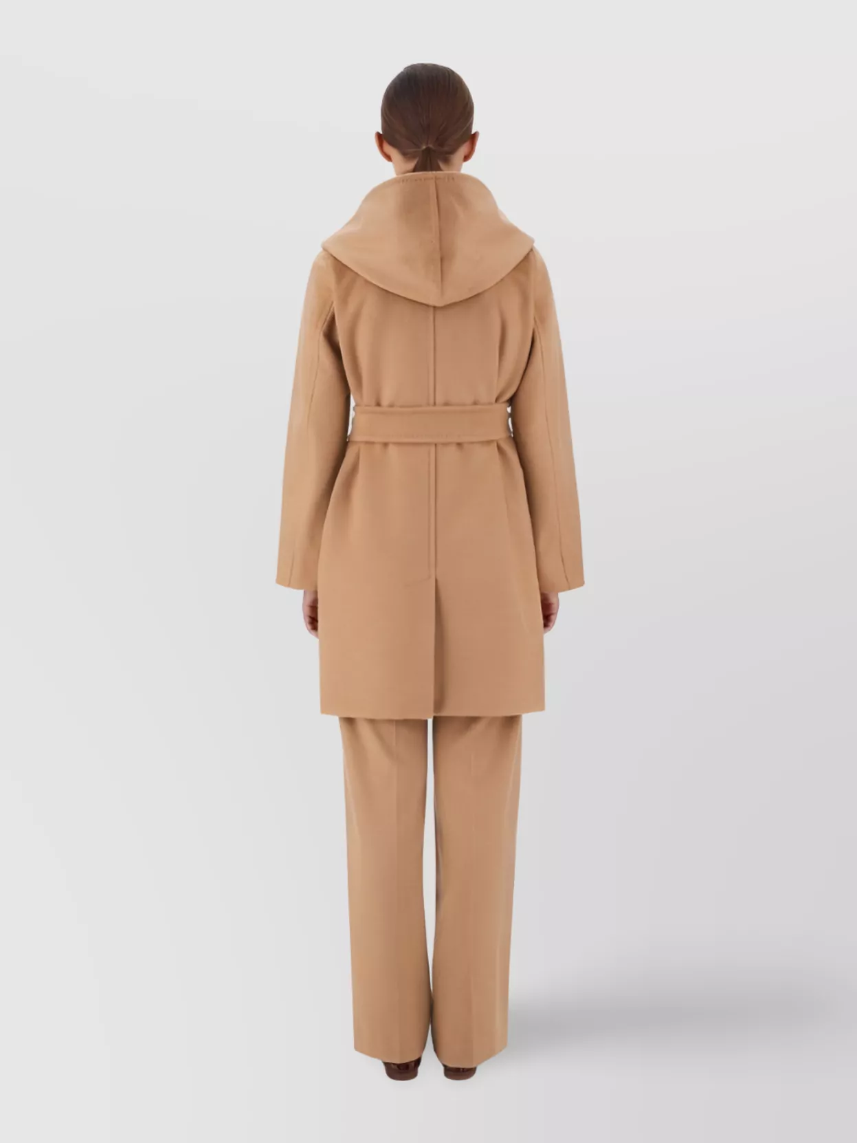 Max Mara Rialto Camel Wool Robe Coat