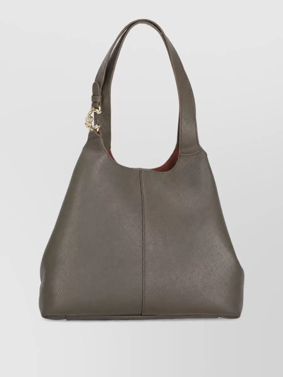 Coccinelle leather shoulder tote bag