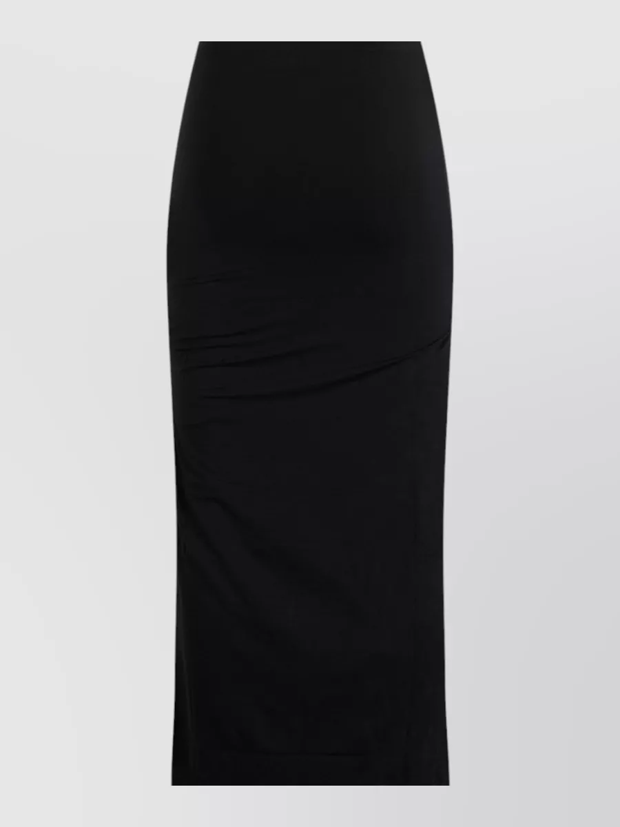 Totême draped asymmetric midi pencil skirt
