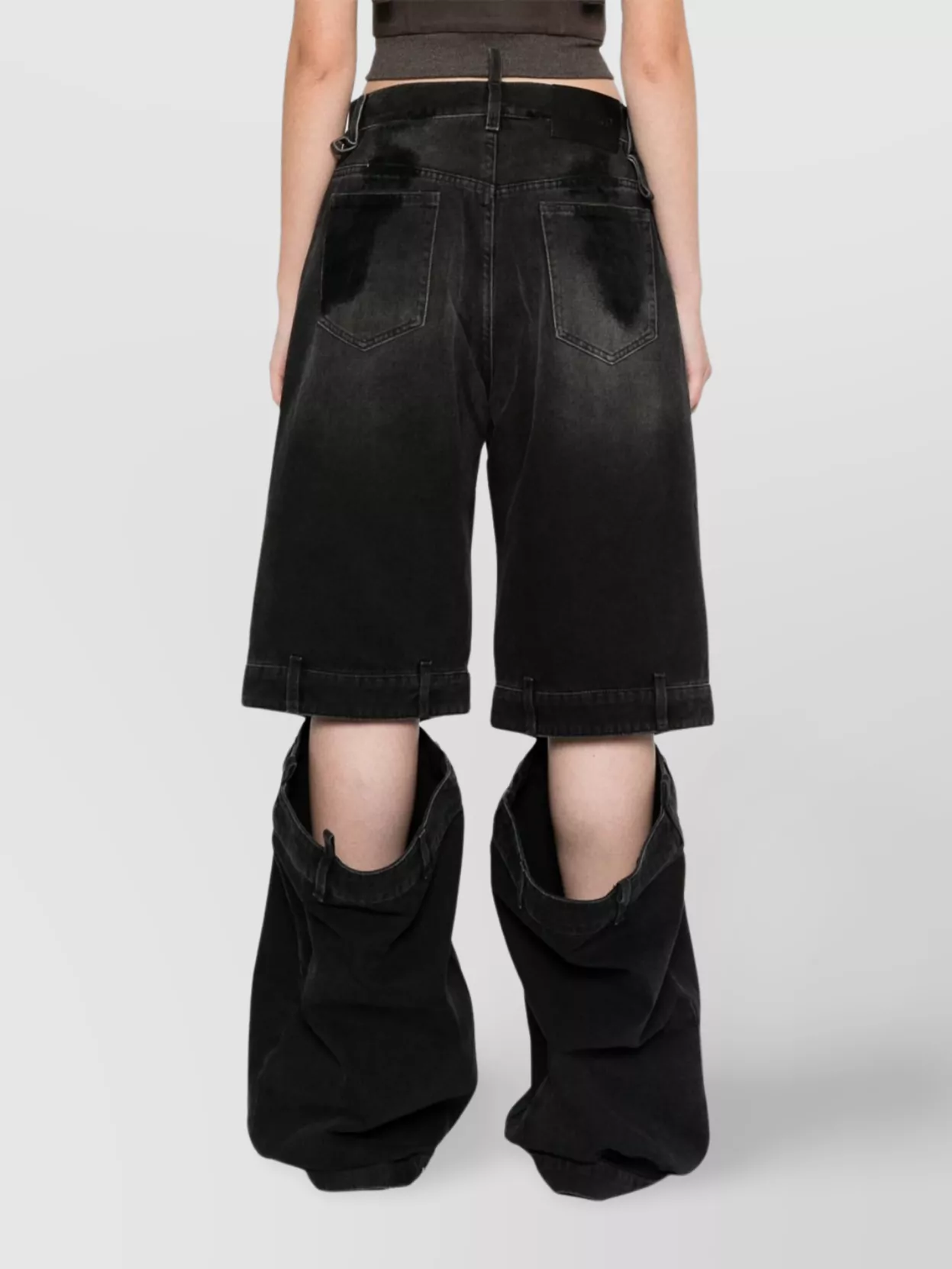 Attico High-rise Wide-leg Jeans Cut-out Detailing