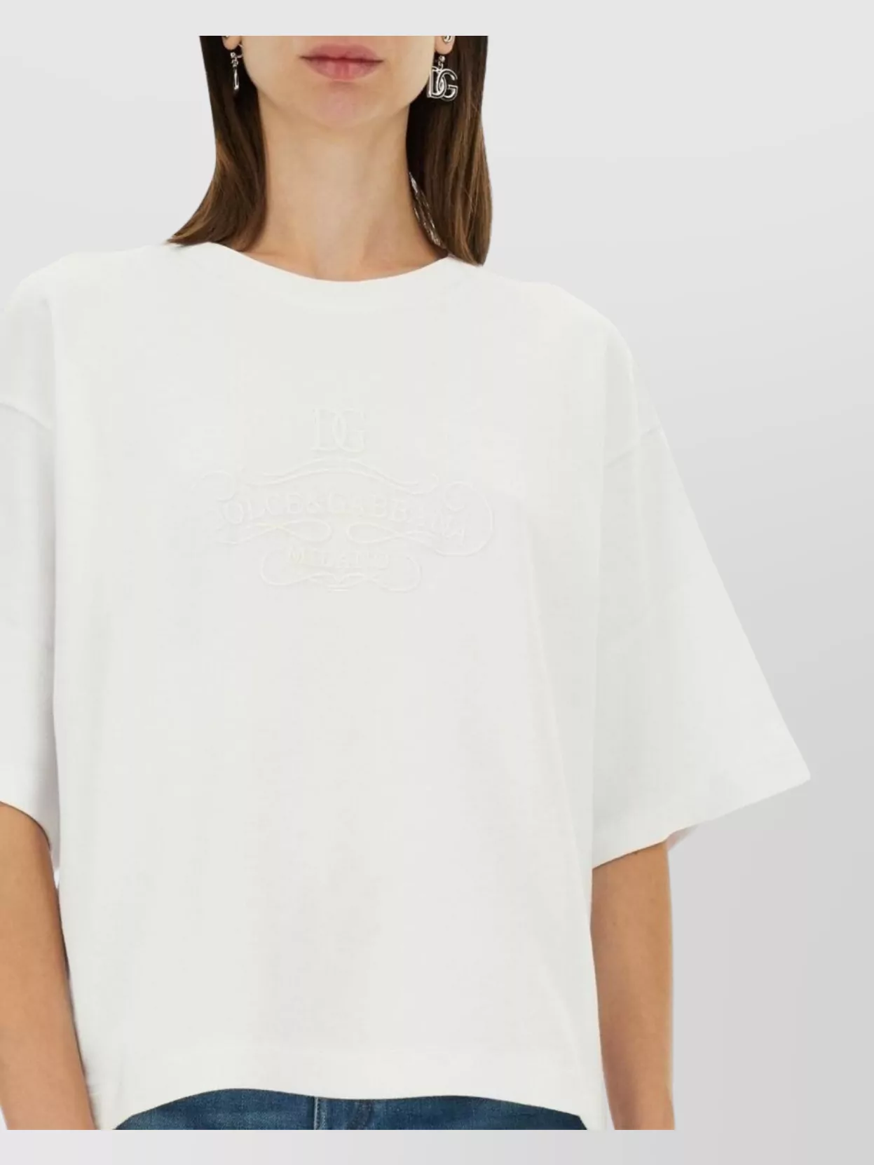 Dolce&Gabbana Lettering Logo Crew Neck T-Shirt