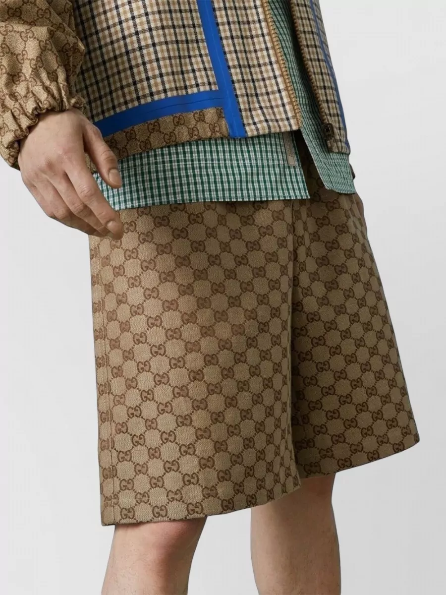 Gucci Knee Length Nylon Blend Silk Shorts