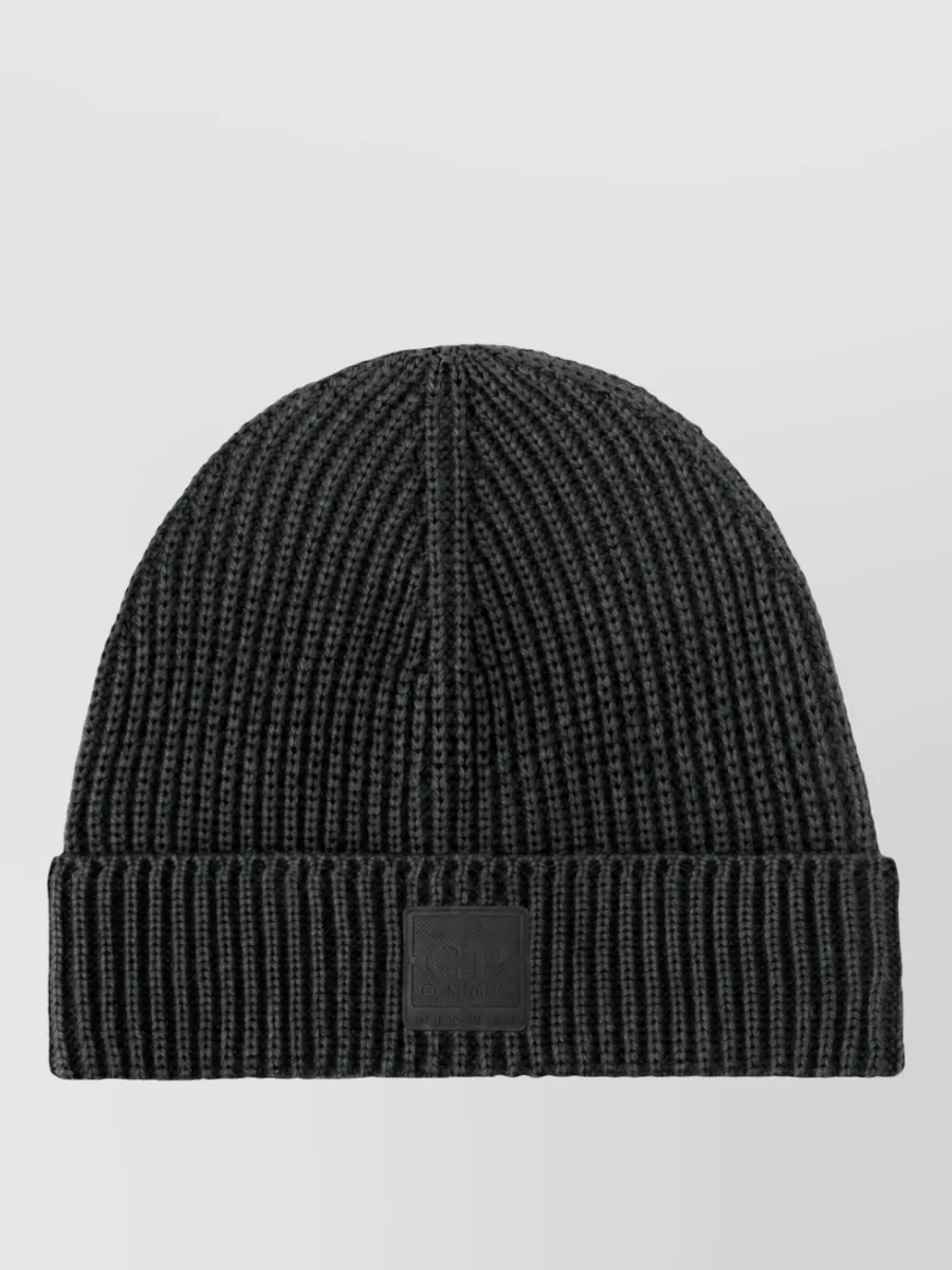C.P. Company wool ribbed beanie