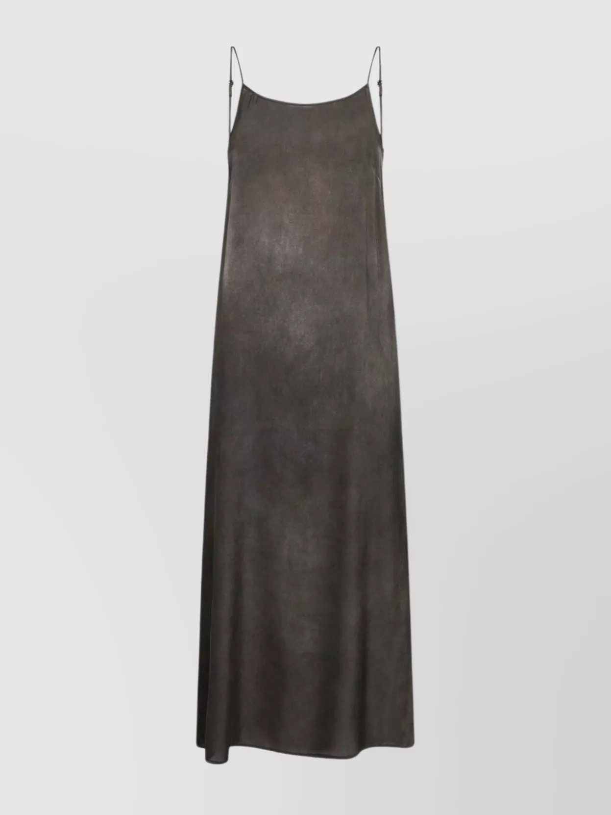 Uma Wang Backless Silk Midi Dress With Adjustable Straps In Black