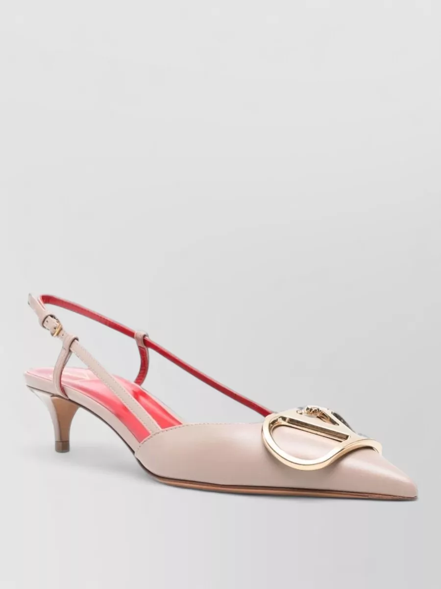 Valentino Garavani leather slingback pumps