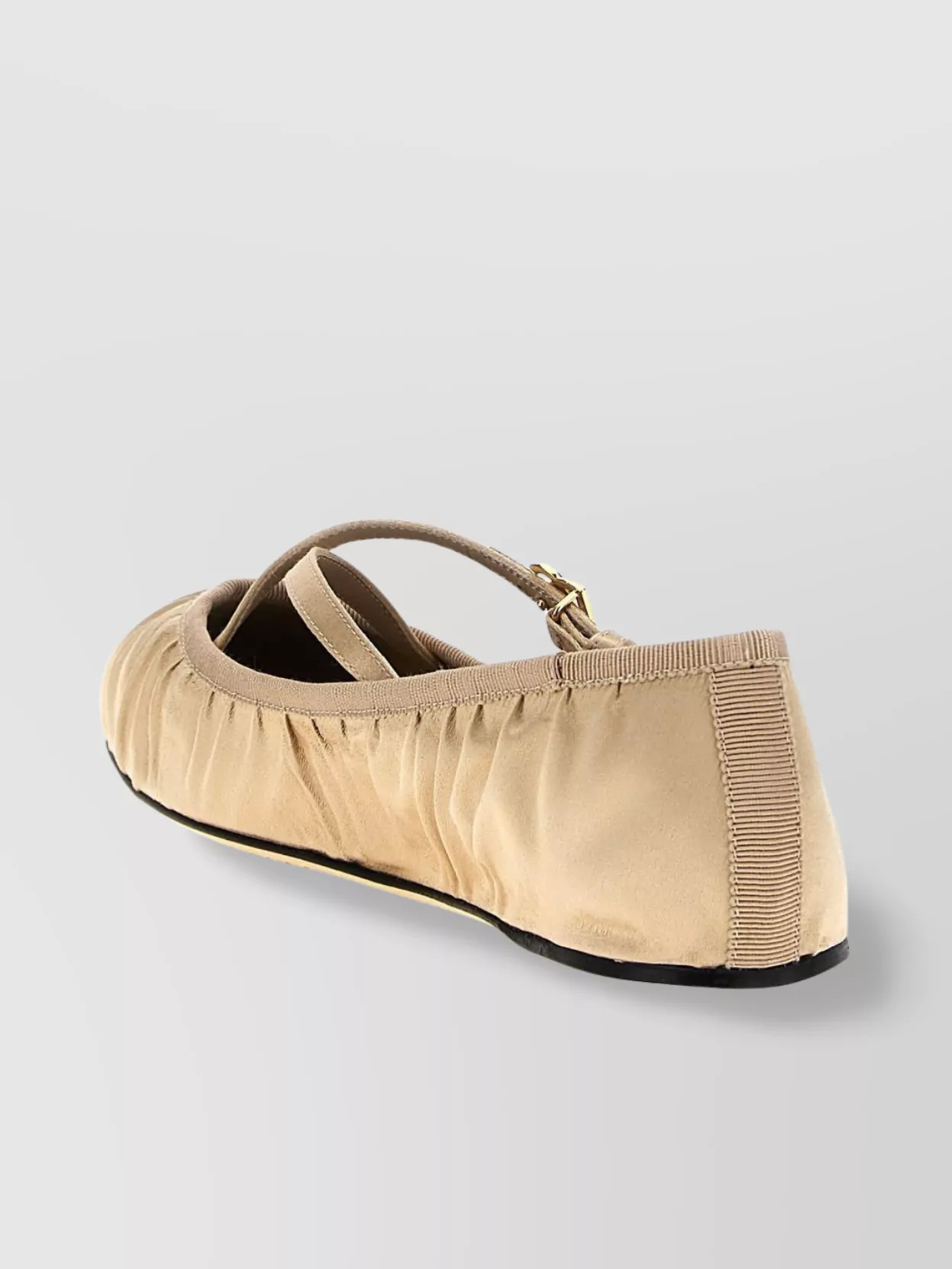 Dolce&Gabbana Elastic Trim Ruched Design Ballerina Flats