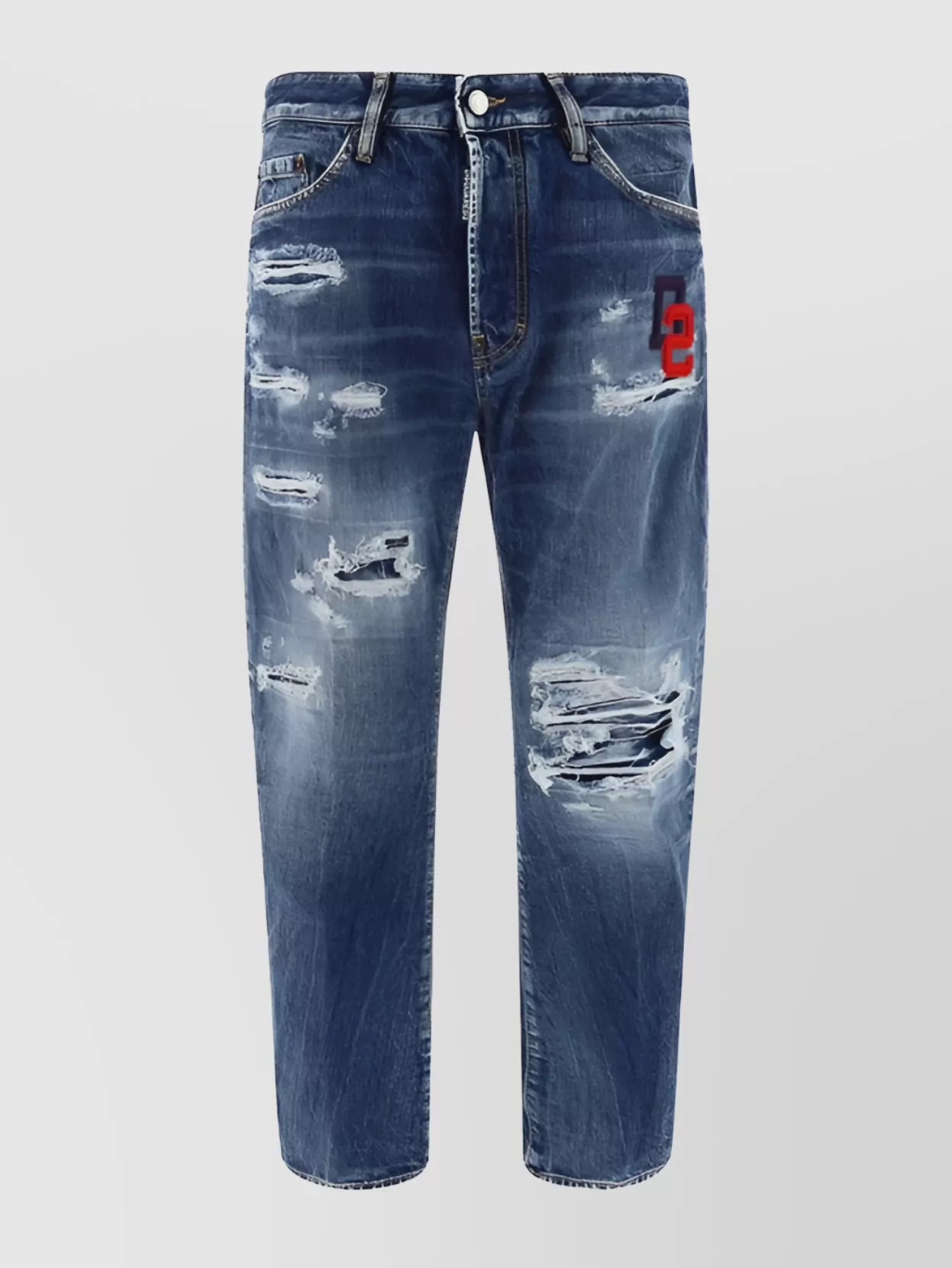 Shop Dsquared2 Vintage Cotton Bro Jeans With Faded Wash