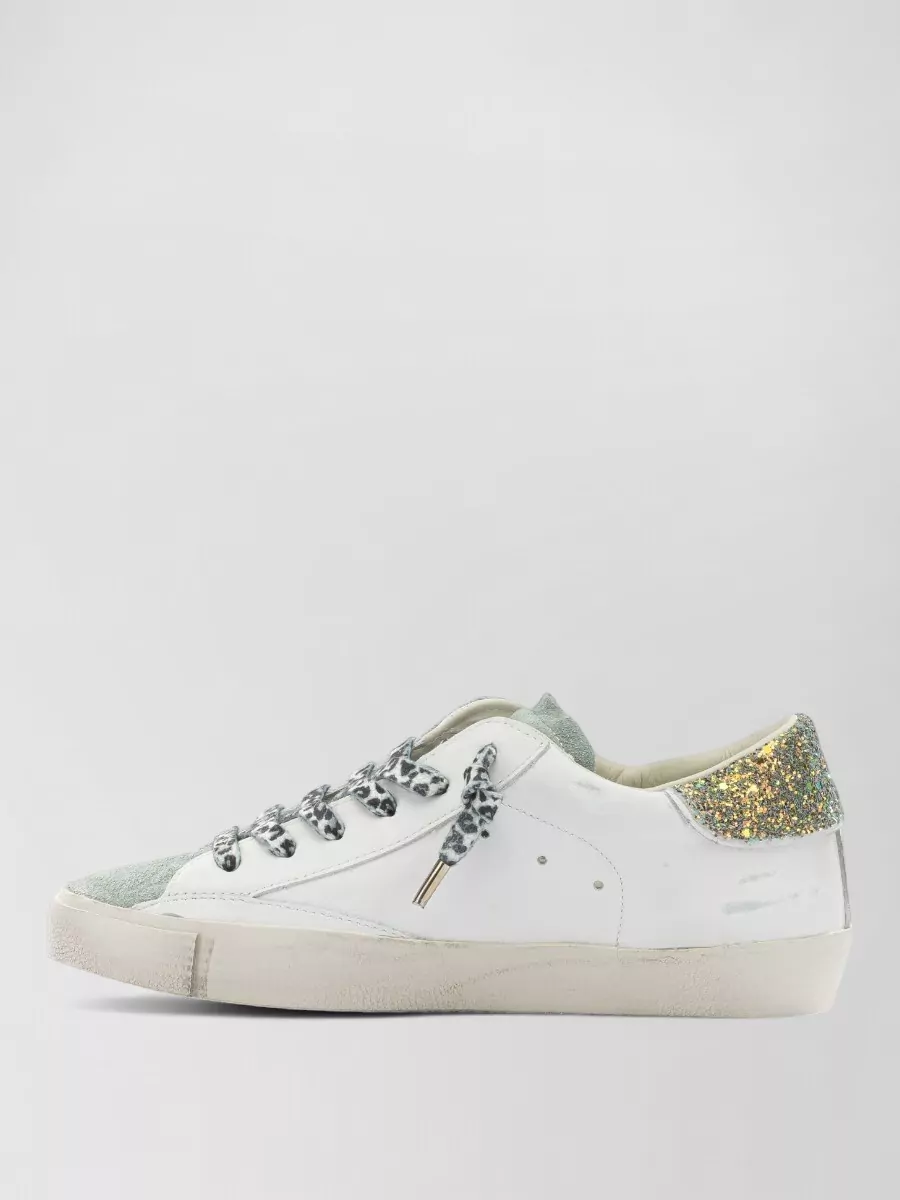 Philippe Model Sneakers Slip On Contrast Panel Glitter Heel