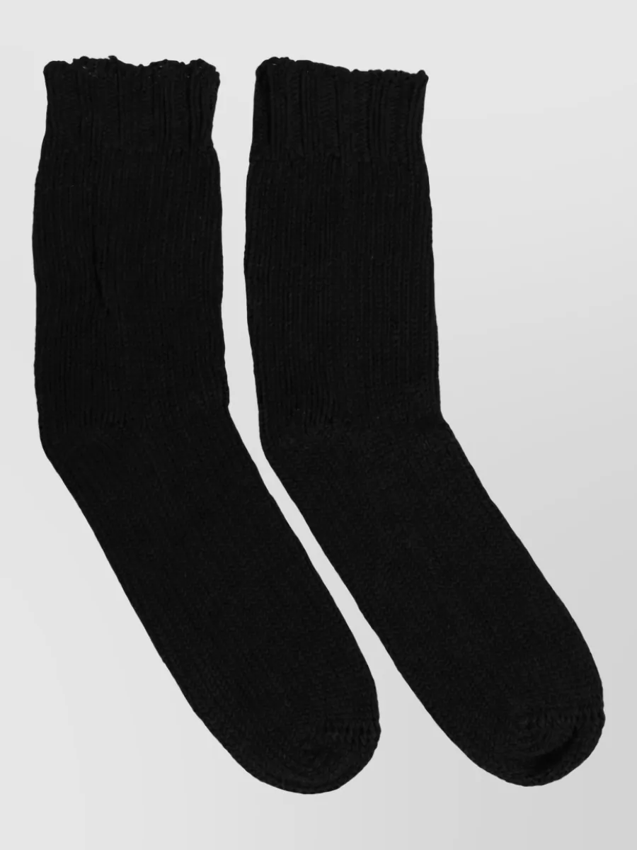 Dolce&Gabbana cotton ribbed mid calf socks