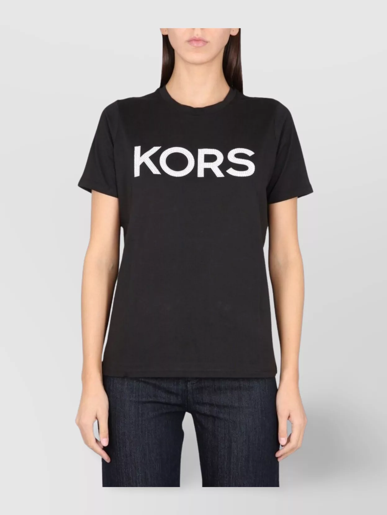Shop Michael Kors Basic Crewneck Short Sleeve T-shirt