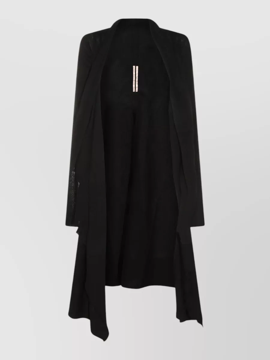 Rick Owens virgin wool long wrap jacket