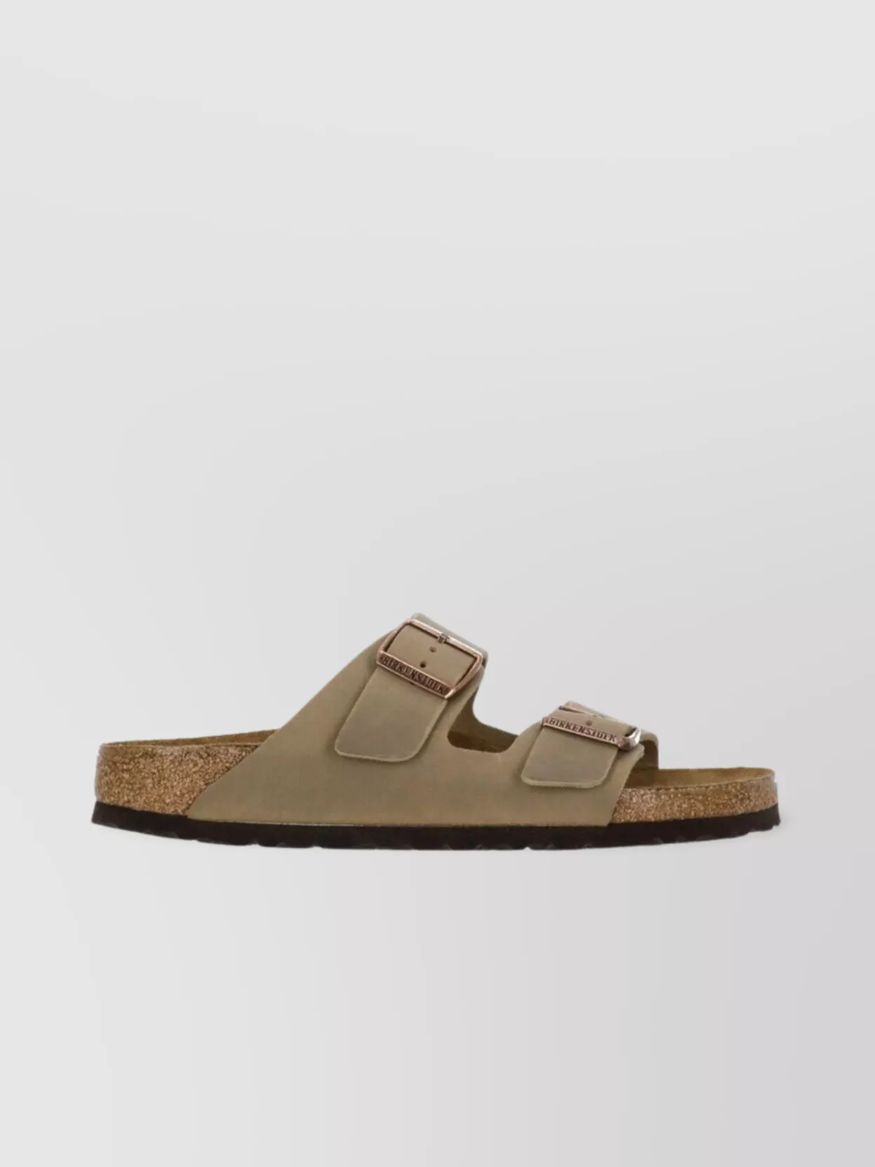 Birkenstock Suede Leather Sandals Logoed Buckle