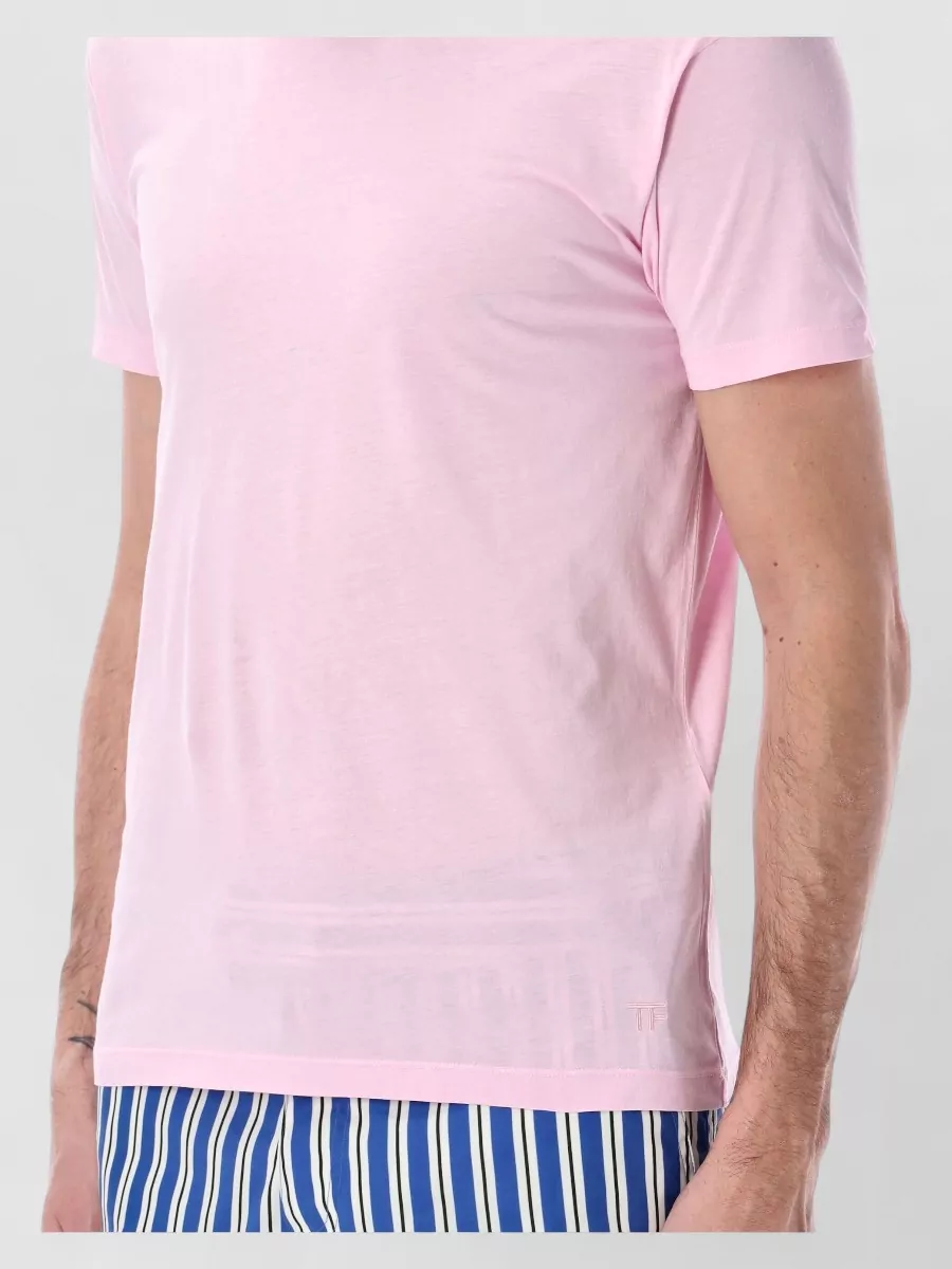 Tom Ford Silk Blend Short Sleeve T-Shirt