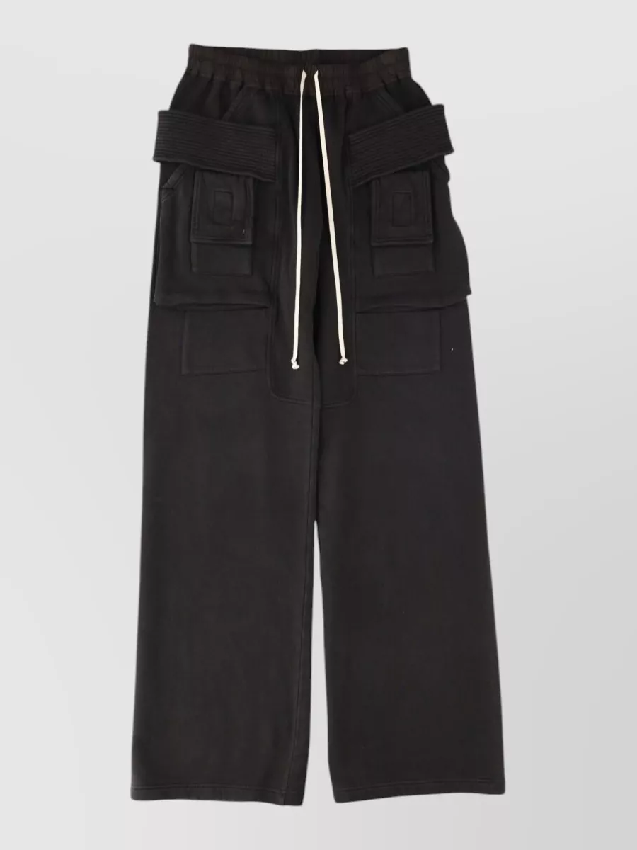 Rick Owens Drkshdw cotton wide-leg cargo trousers