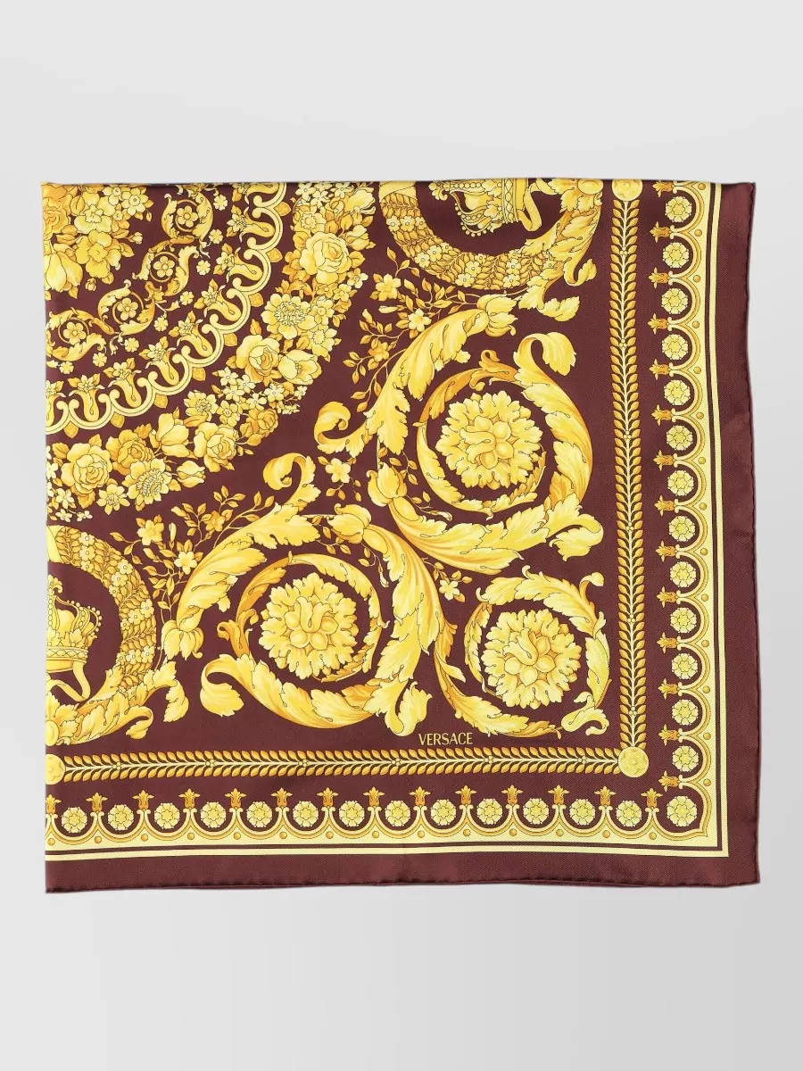 Versace Baroque Silk Scarf Large Square