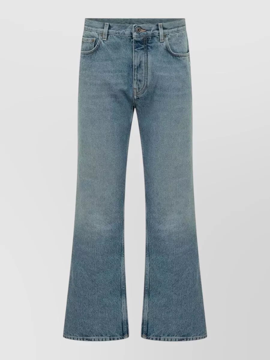 Off-White denim slim-relaxed flared jeans