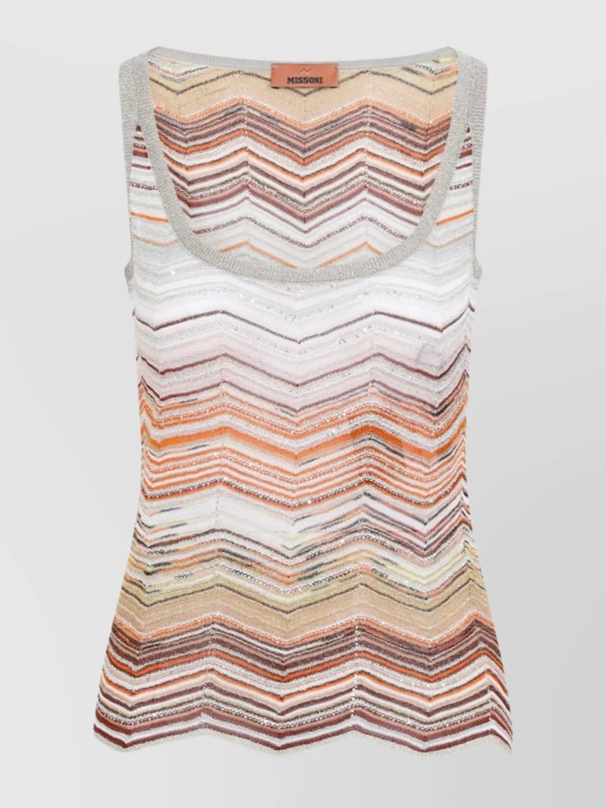 Missoni Viscose Tank Top In White