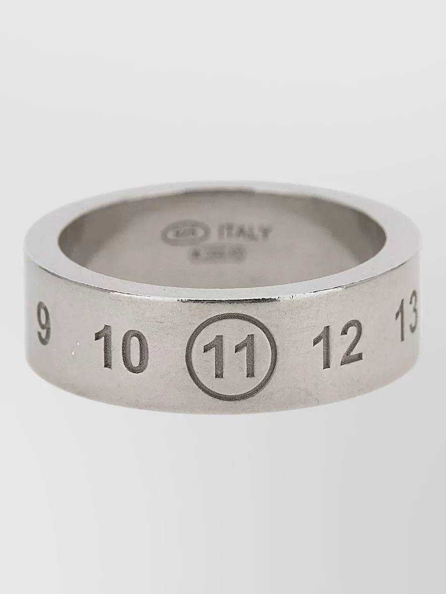Maison Margiela silver engraved ring