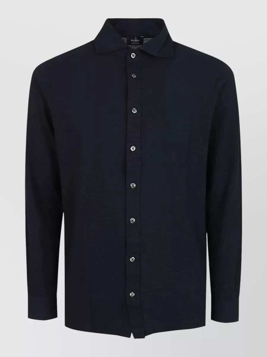 Barba Napoli oversized cotton shirt