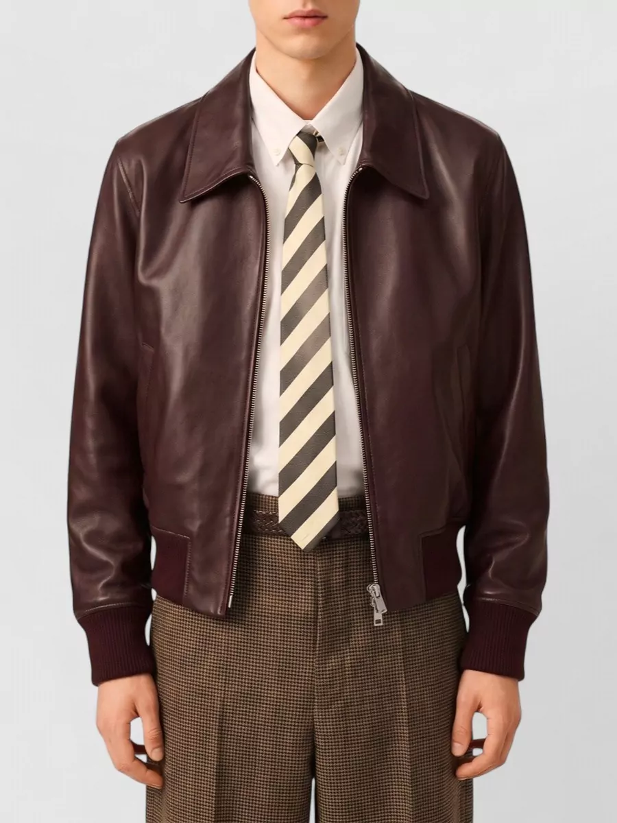Ami Paris lambskin bomber jacket