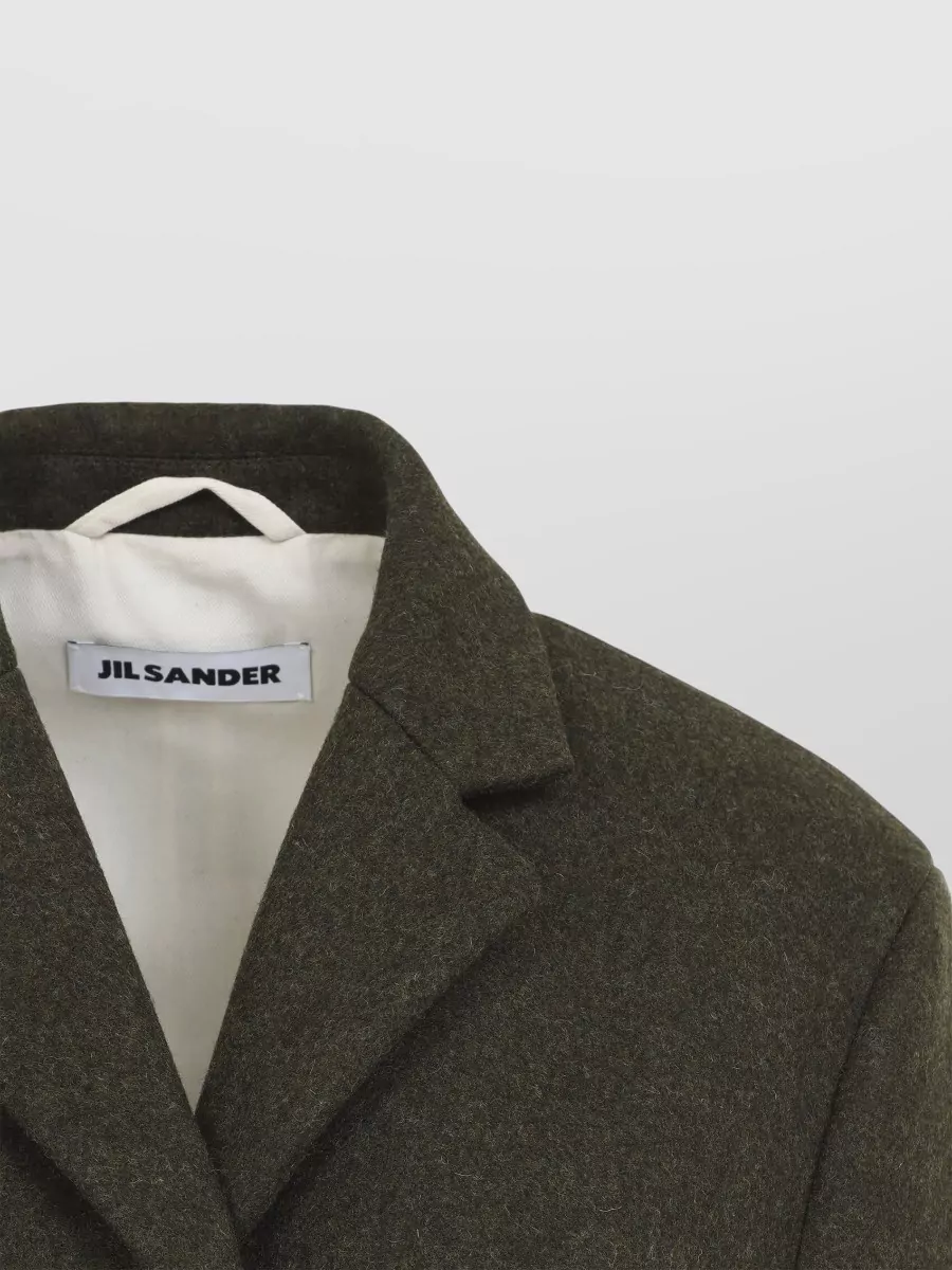Jil Sander Wool Slim-Fit Knee-Length Coat