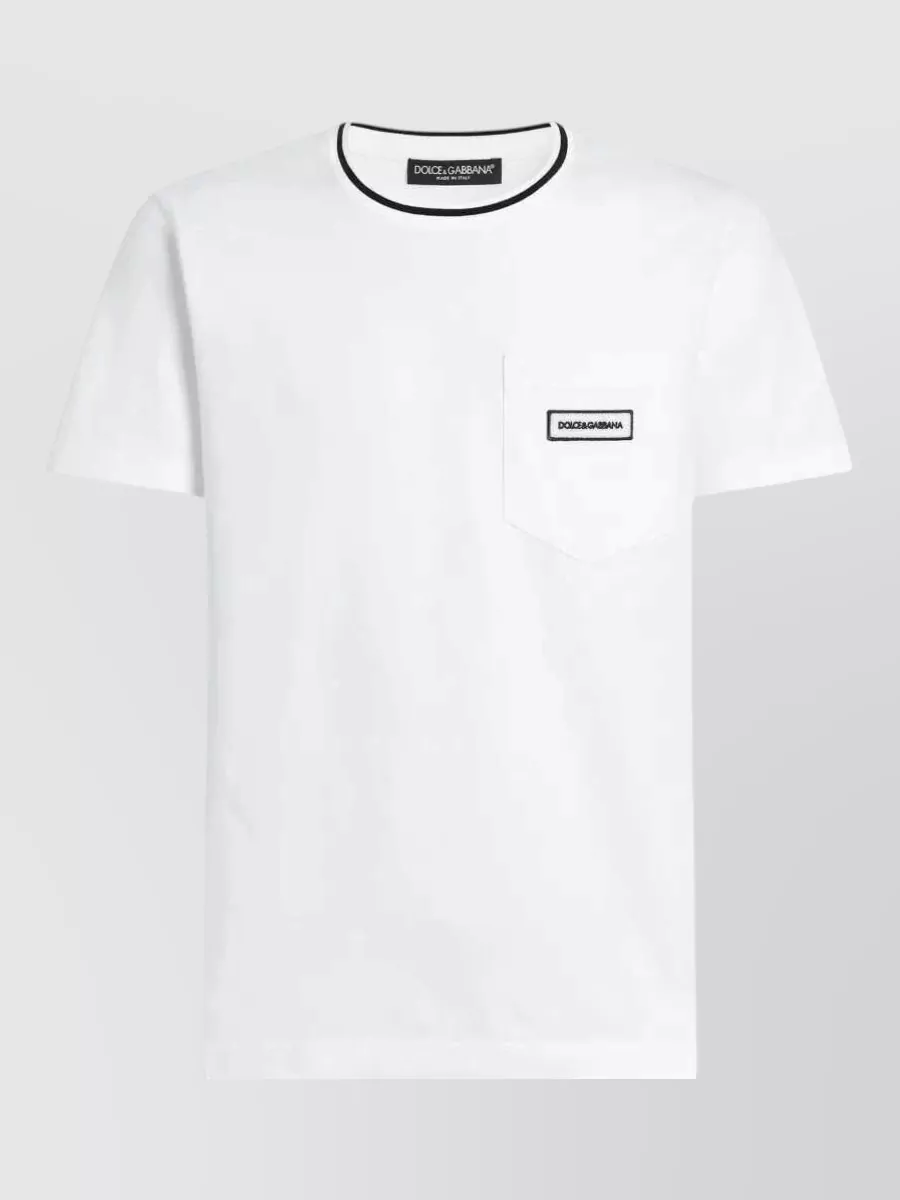 Dolce&Gabbana cotton logo-pocket t-shirt
