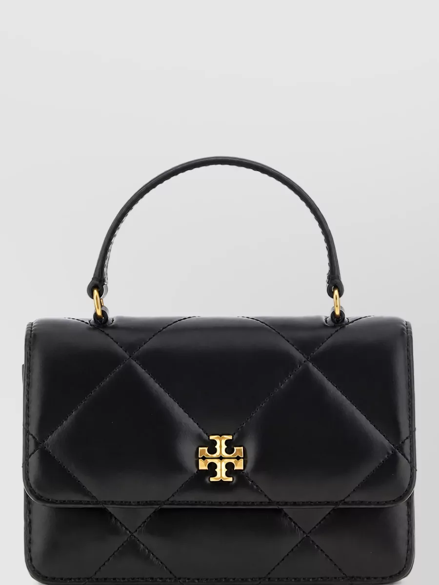 Tory Burch Kira Mini Leather Clutch Bag