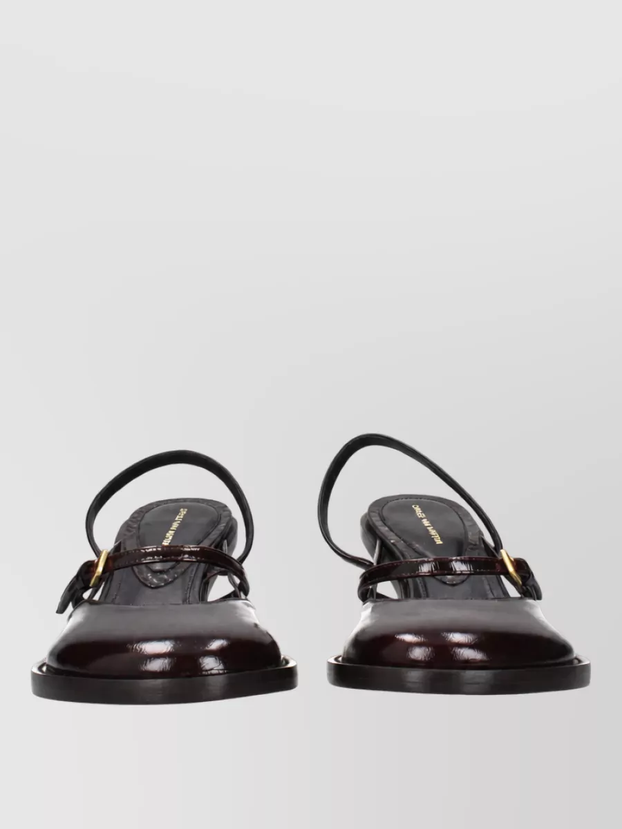 Dries Van Noten Leather Platform Sandals