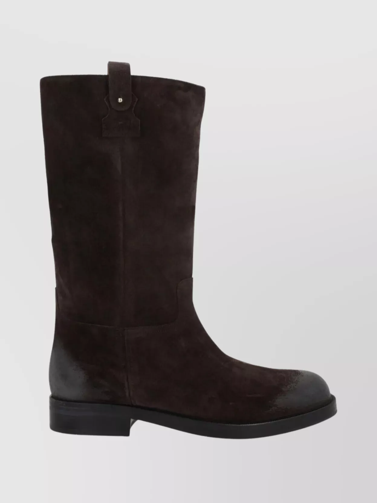 Church's Suede Ankle Boots With Low Block Heel