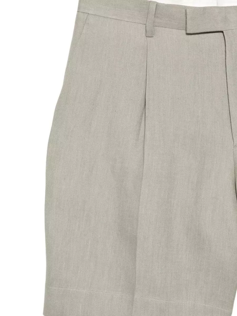 Lardini Pleated Shorts Flap Pockets Belt Loops