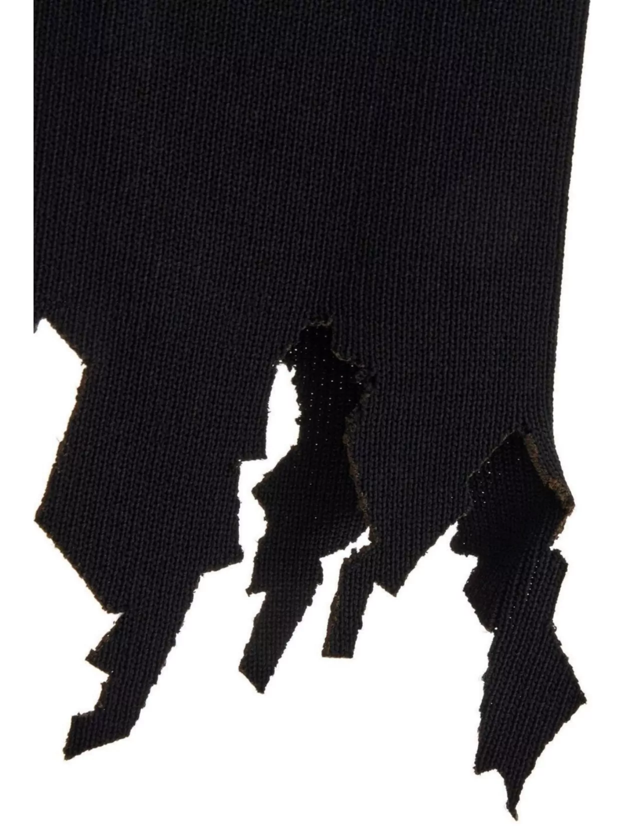 Jw Anderson Distressed Crew Neck Top With Tonal Embroidery