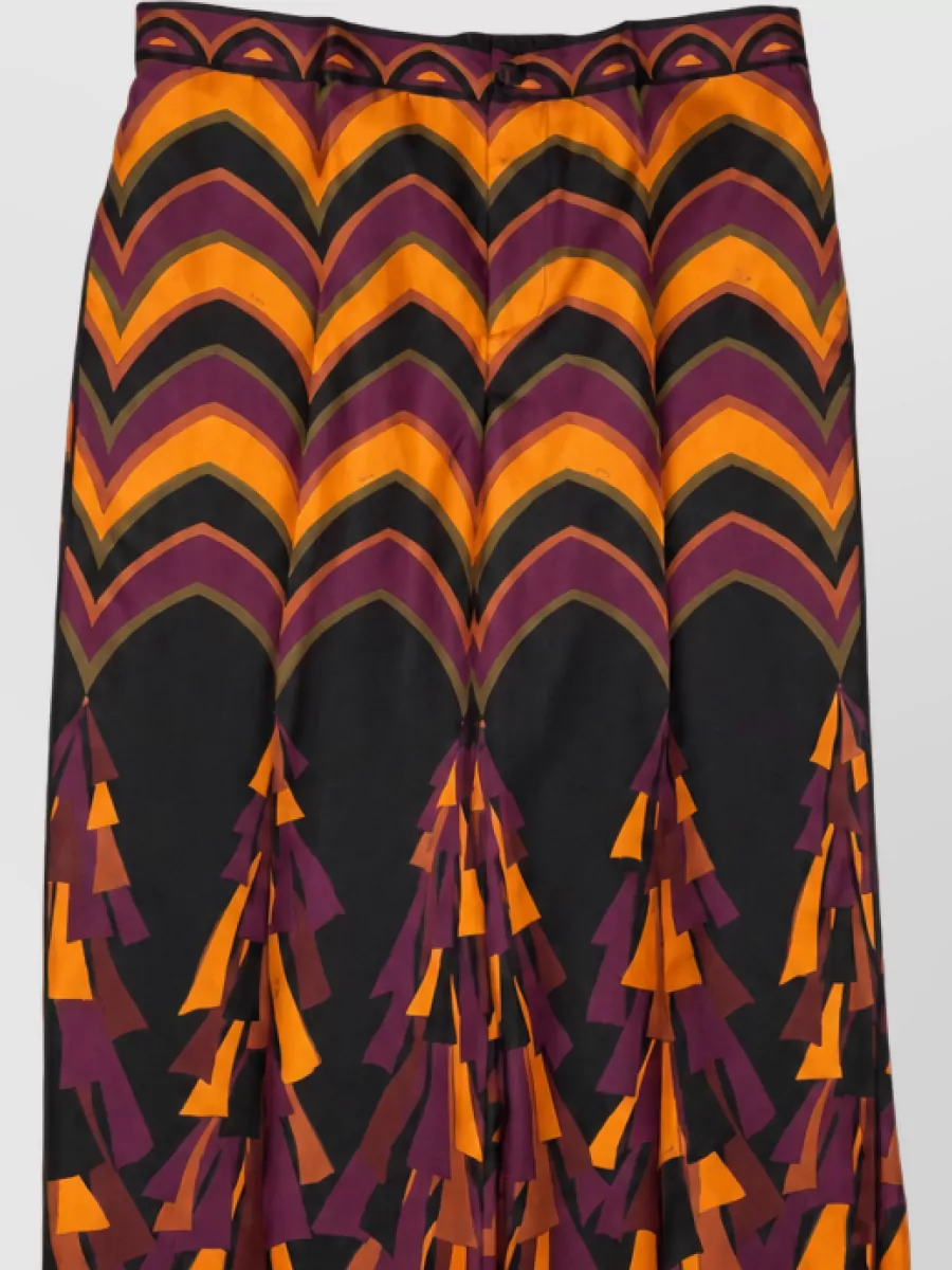 Pucci silk printed wide-leg trousers