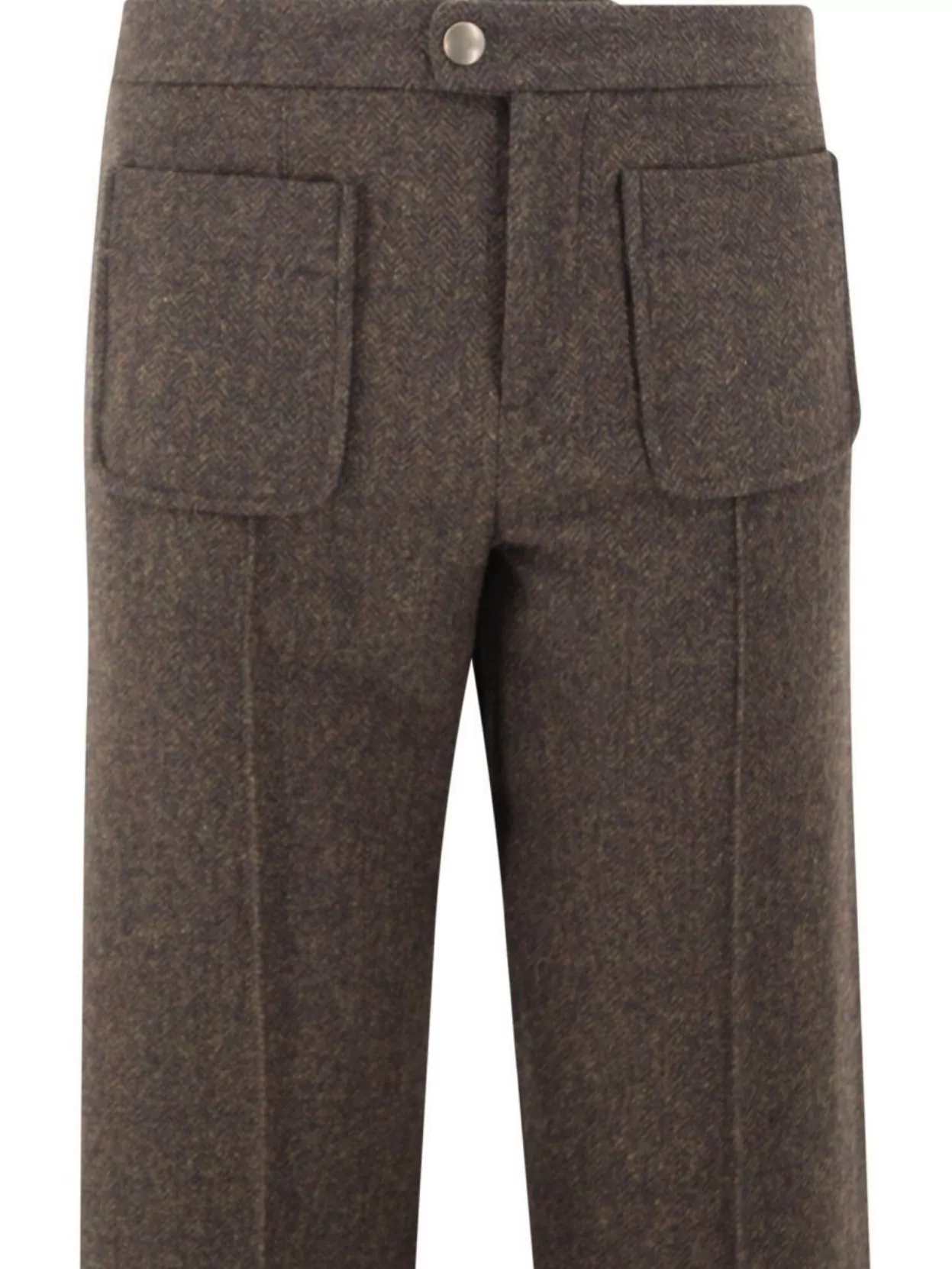 Soeur Flared High Waist Wool Trousers