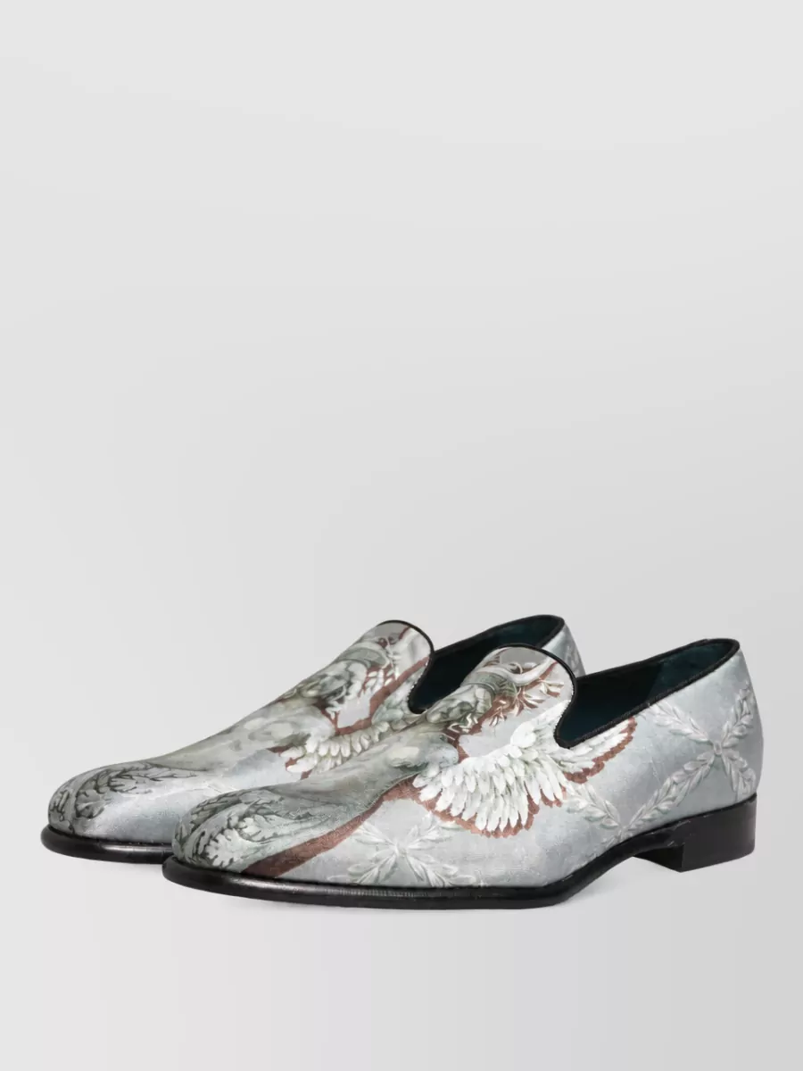 Dolce&Gabbana leather baroque slippers