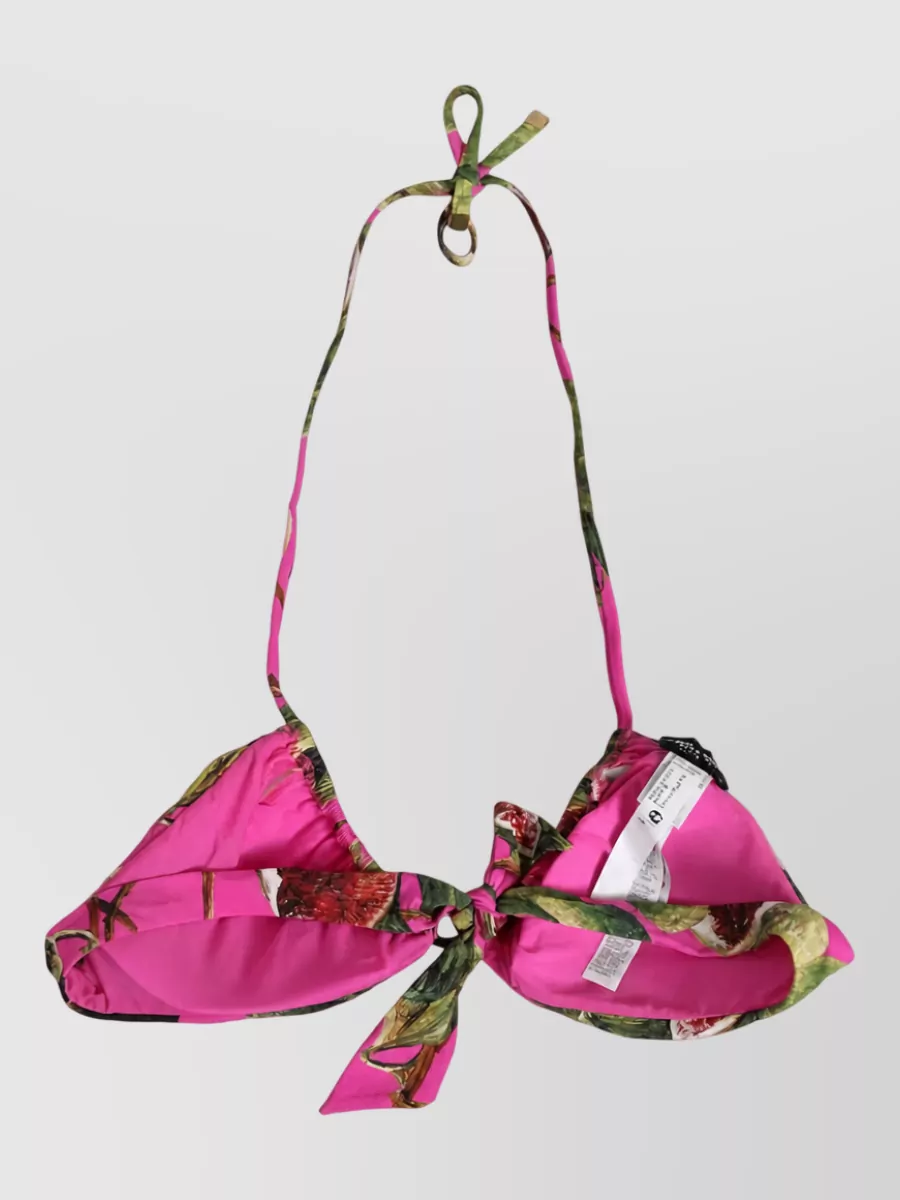 Dolce&Gabbana printed bikini top
