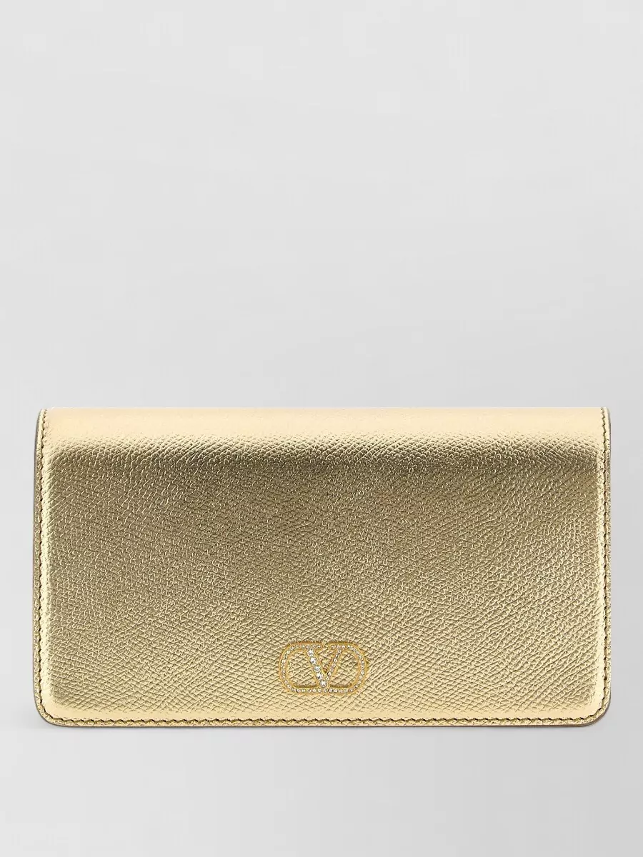 Valentino Garavani Vlogo Signature Mini Leather Clutch Bag