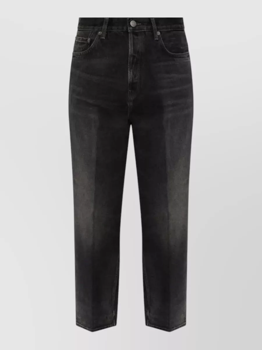 Haikure vintage black straight-leg jeans