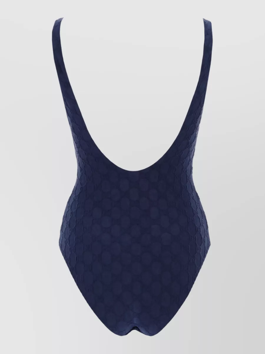 Gucci Logo Weave One-Piece Swimsuit