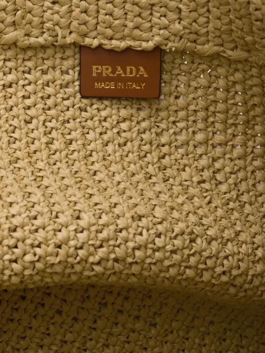Prada Raffia Tote Bag