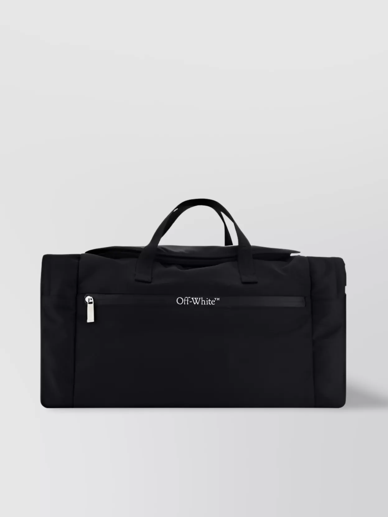 Shop Off-white Travel Duffle Bag With Adjustable Shoulder Strap
