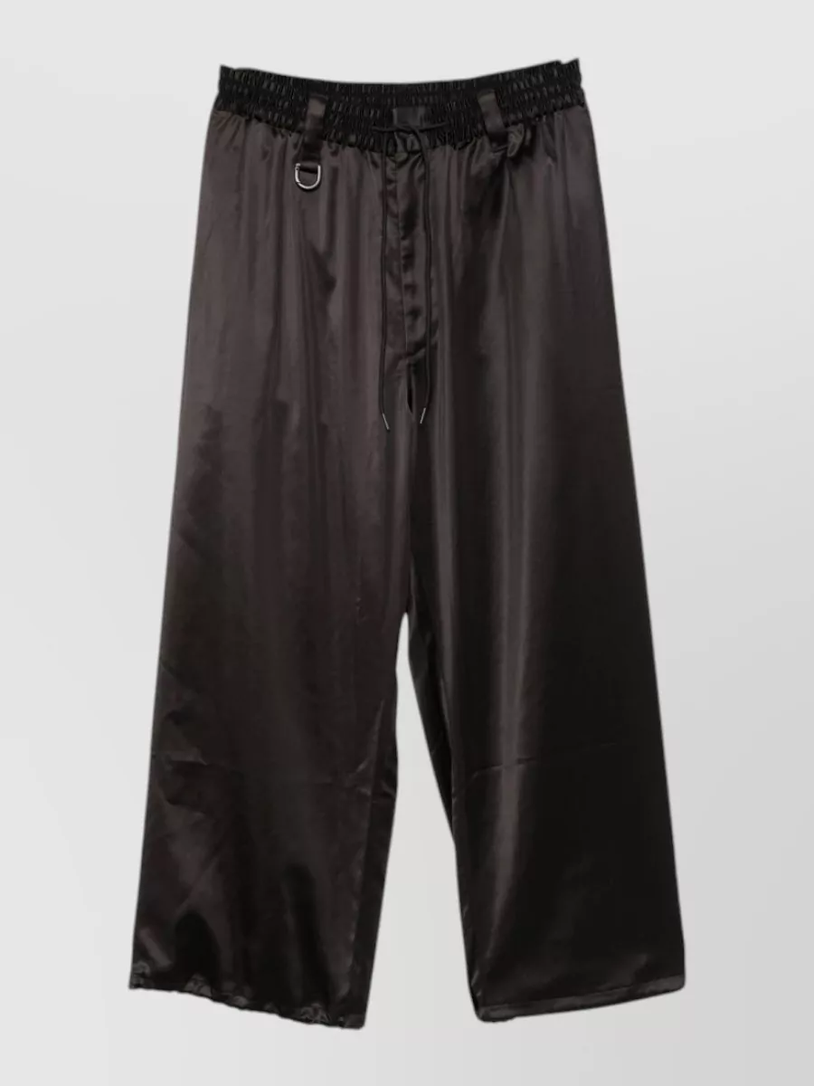 Y-3 satin track cargo shorts